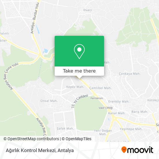 Ağırlık Kontrol Merkezi map