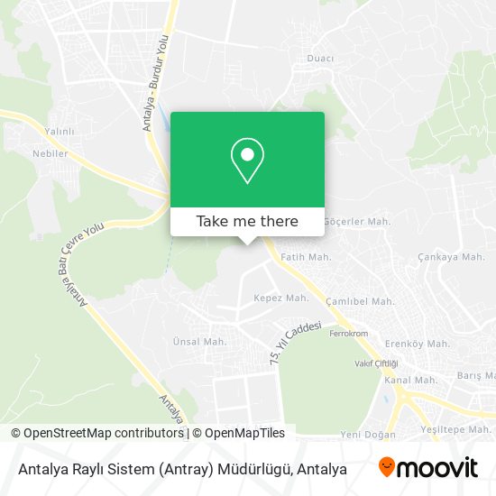 Antalya Raylı Sistem (Antray) Müdürlügü map