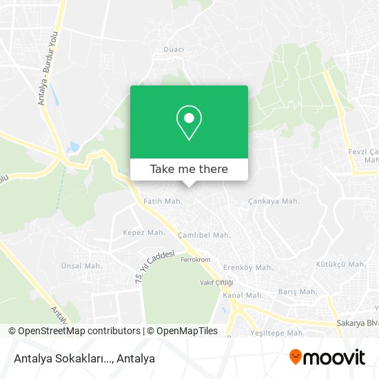 Antalya Sokakları... map