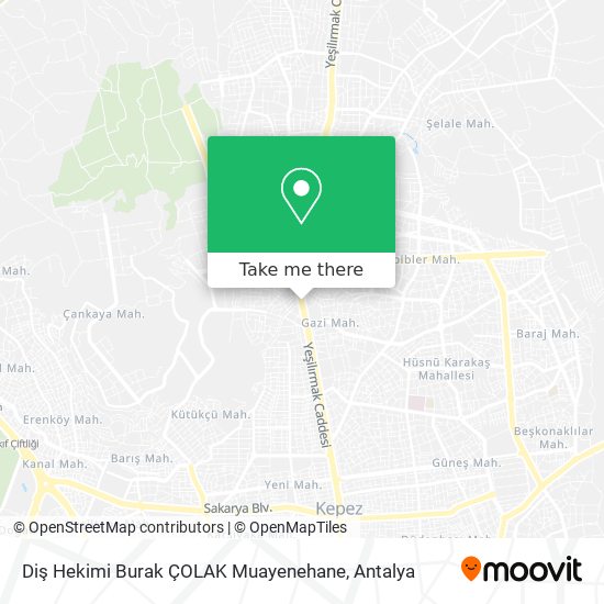 Diş Hekimi Burak ÇOLAK Muayenehane map