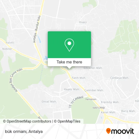 bük ormanı map