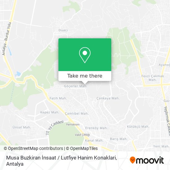 Musa Buzkiran İnsaat / Lutfiye Hanim Konaklari map