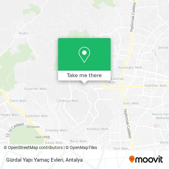 Gürdal Yapı Yamaç Evleri map