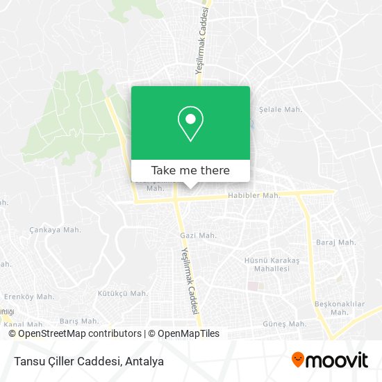 Tansu Çiller Caddesi map