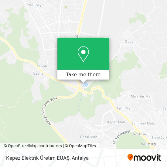 Kepez Elektrik Üretim EÜAŞ map