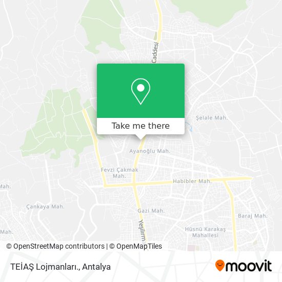 TEİAŞ Lojmanları. map