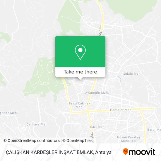 ÇALIŞKAN KARDEŞLER İNŞAAT EMLAK map