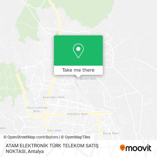ATAM ELEKTRONİK TÜRK TELEKOM SATIŞ NOKTASI map