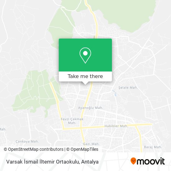 Varsak İsmail İltemir Ortaokulu map