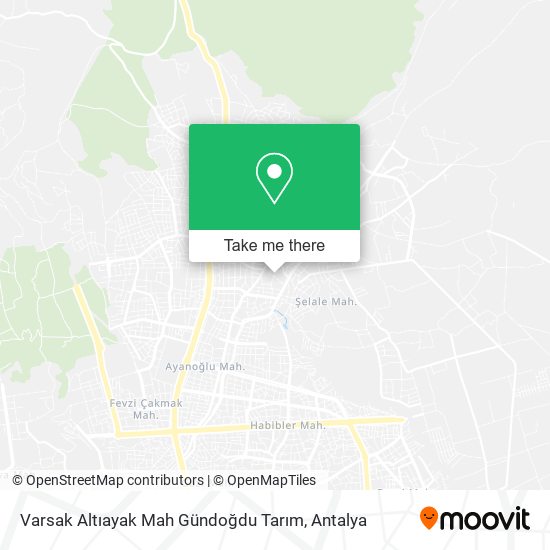 Varsak Altıayak Mah Gündoğdu Tarım map