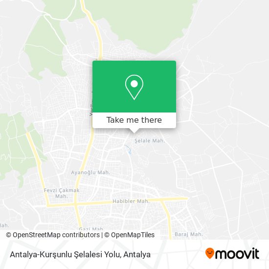 Antalya-Kurşunlu Şelalesi Yolu map