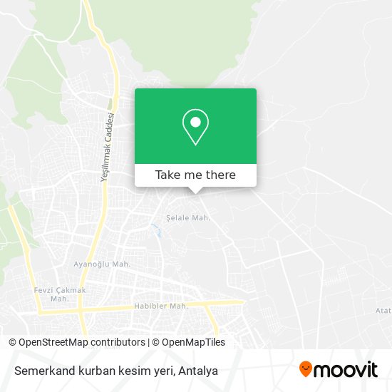 Semerkand kurban kesim yeri map
