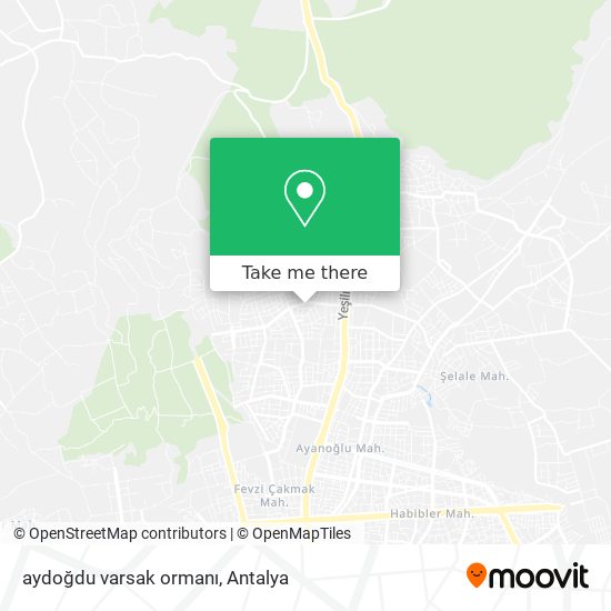aydoğdu varsak ormanı map