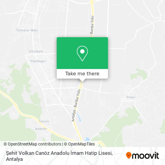 Şehit Volkan Canöz Anadolu İmam Hatip Lisesi map