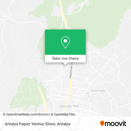 Antalya Kepez Yeninur Sitesi map