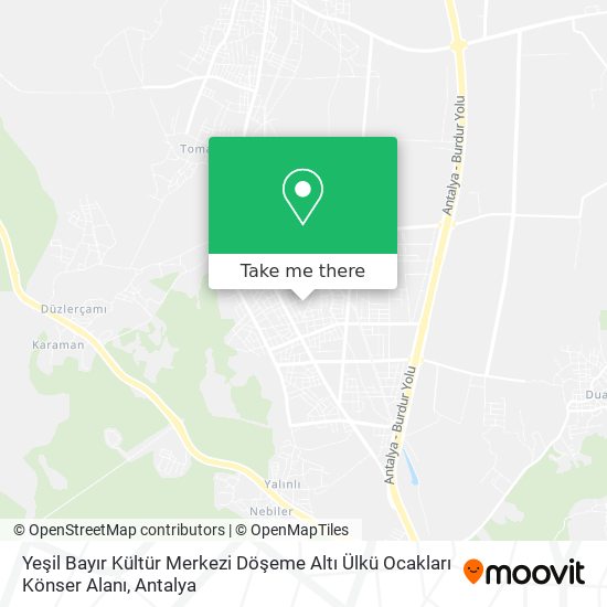 Yeşil Bayır Kültür Merkezi Döşeme Altı Ülkü Ocakları Könser Alanı map