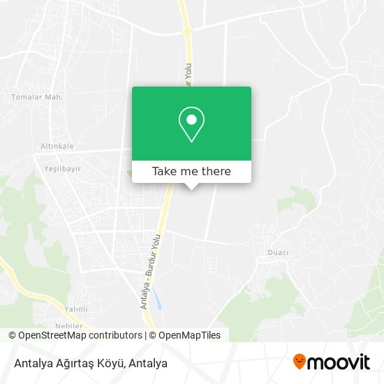 Antalya Ağırtaş Köyü map