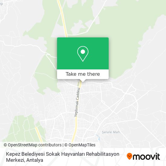 Kepez Belediyesi Sokak Hayvanları Rehabilitasyon Merkezi map