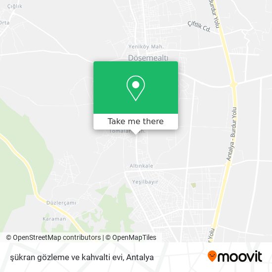 şükran gözleme ve kahvalti evi map