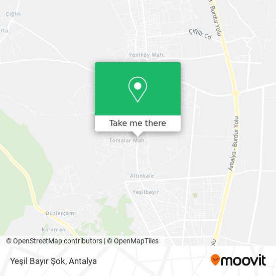 Yeşil Bayır Şok map