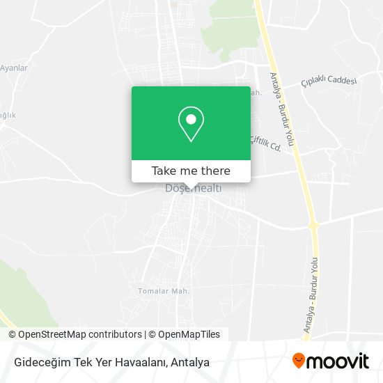 Gideceğim Tek Yer Havaalanı map