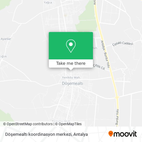 Döşemealtı koordinasyon merkezi map