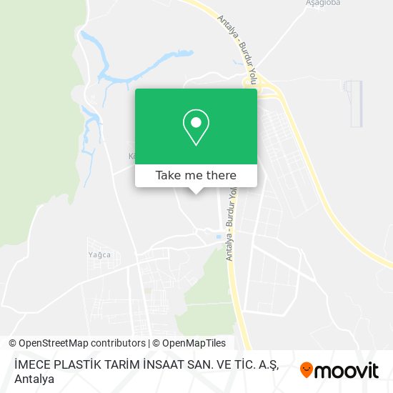 İMECE PLASTİK TARİM İNSAAT SAN. VE TİC. A.Ş map