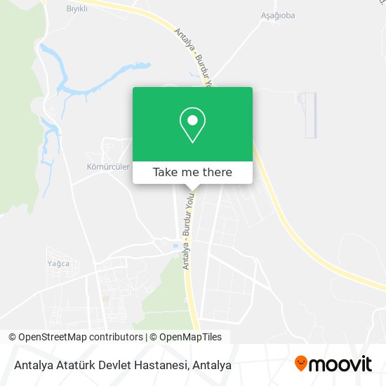 Antalya Atatürk Devlet Hastanesi map