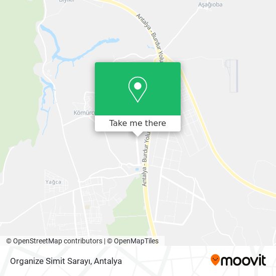 Organize Simit Sarayı map