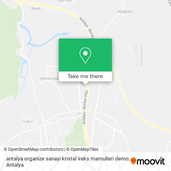 antalya organize sanayi kristal ireks mamulleri demo map