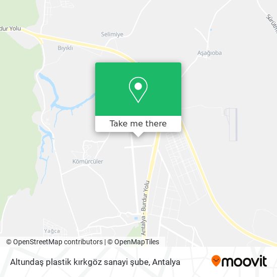 Altundaş plastik kırkgöz sanayi şube map