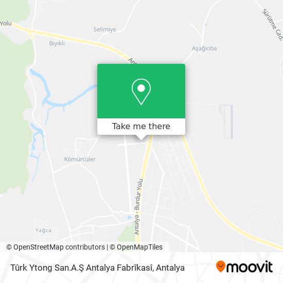 Tûrk Ytong San.A.Ş Antalya Fabrîkasî map