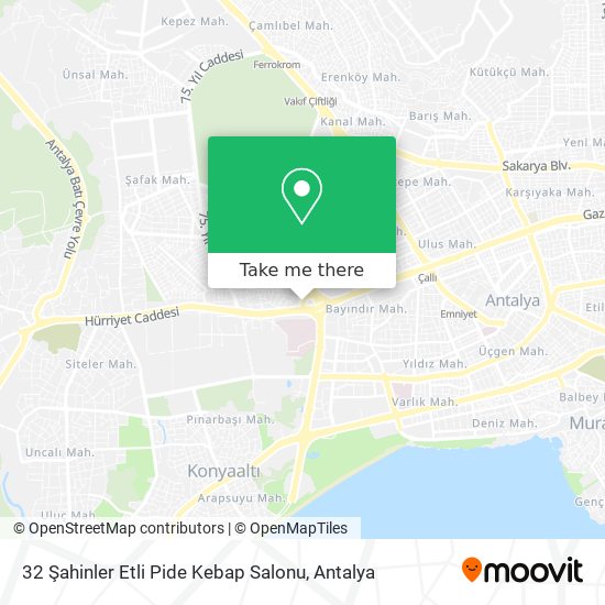 32 Şahinler Etli Pide Kebap Salonu map