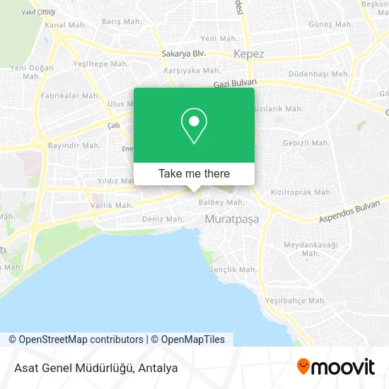 Asat Genel Müdürlüğü map