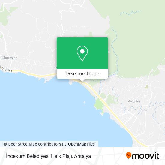 İncekum Belediyesi Halk Plajı map