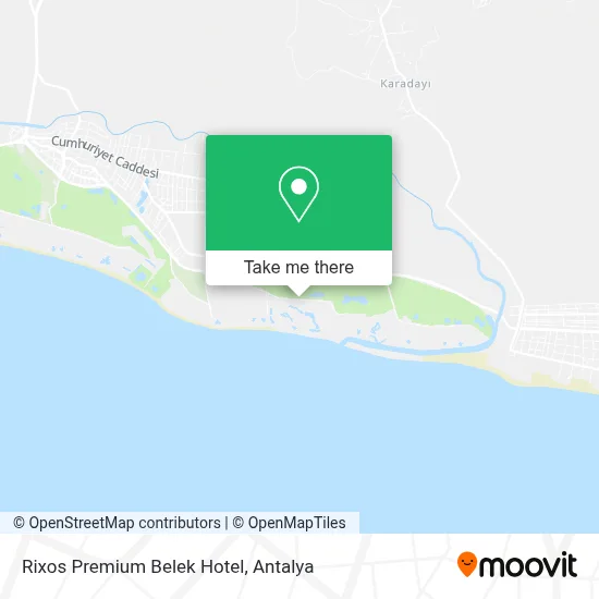 Rixos Premium Belek Hotel map