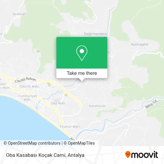 Oba Kasabası Koçak Cami map