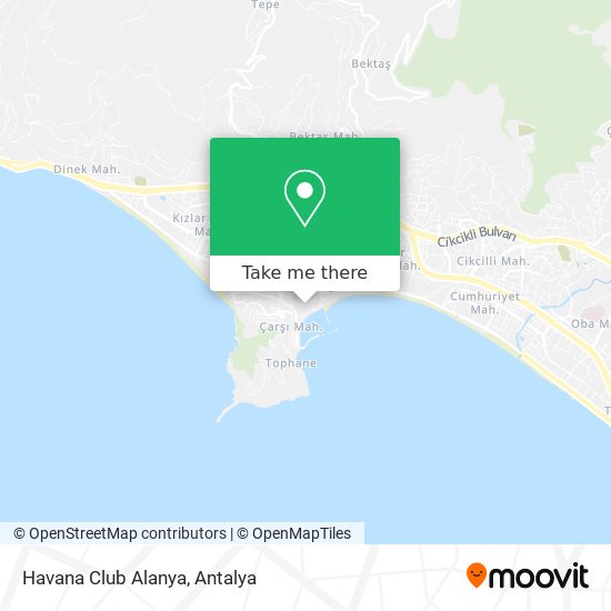 Havana Club Alanya map