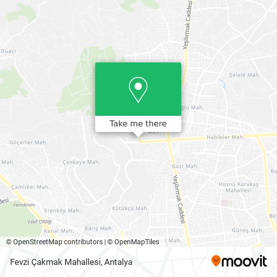 Fevzi Çakmak Mahallesi map