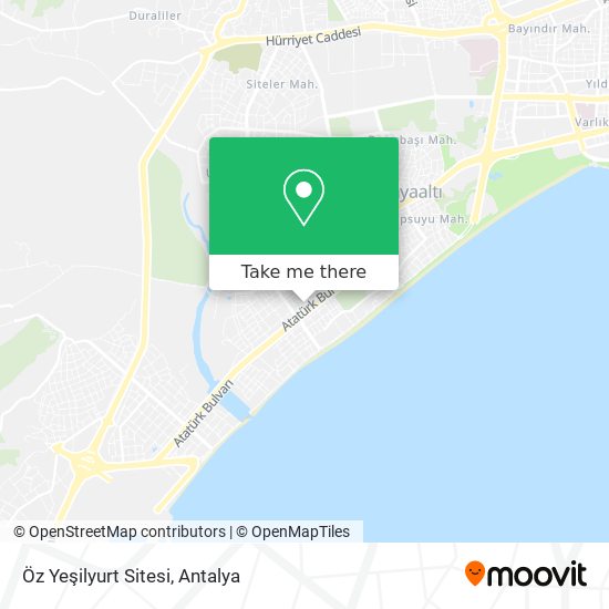 Öz Yeşilyurt Sitesi map