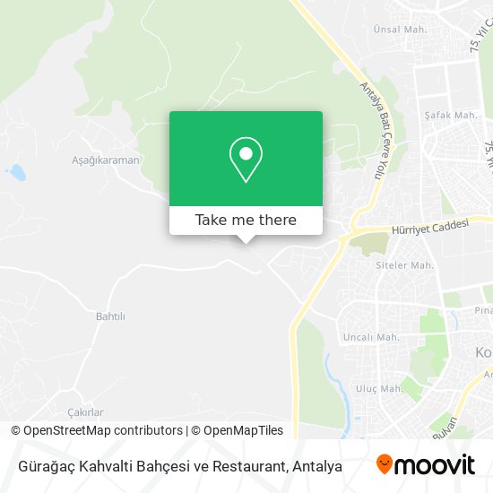 Gürağaç Kahvalti Bahçesi ve Restaurant map