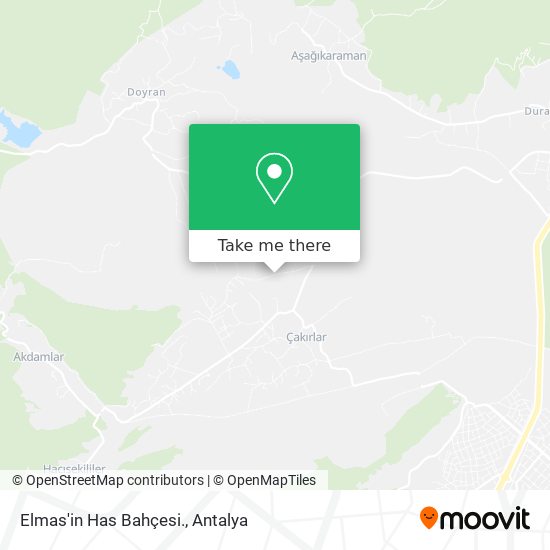 Elmas'in Has Bahçesi. map