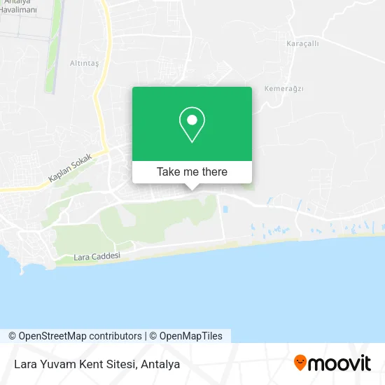 Lara Yuvam Kent Sitesi map