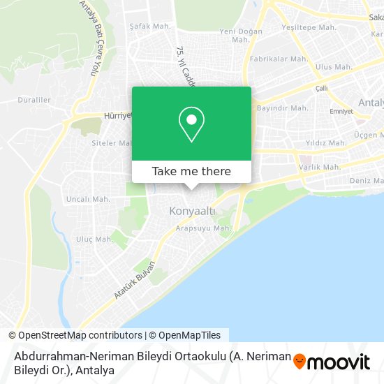 Abdurrahman-Neriman Bileydi Ortaokulu (A. Neriman Bileydi Or.) map