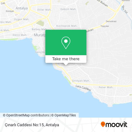 Çınarlı Caddesi No:15 map