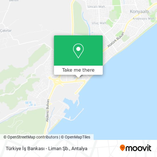 Türkiye İş Bankası - Liman Şb. map