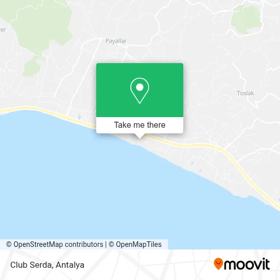 Club Serda map