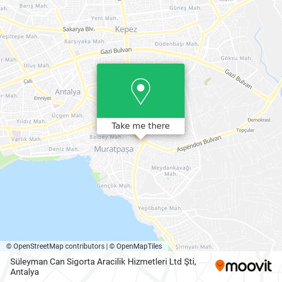 Süleyman Can Sigorta Aracilik Hizmetleri Ltd Şti map