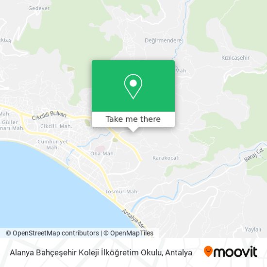 Alanya Bahçeşehir Koleji İlköğretim Okulu map