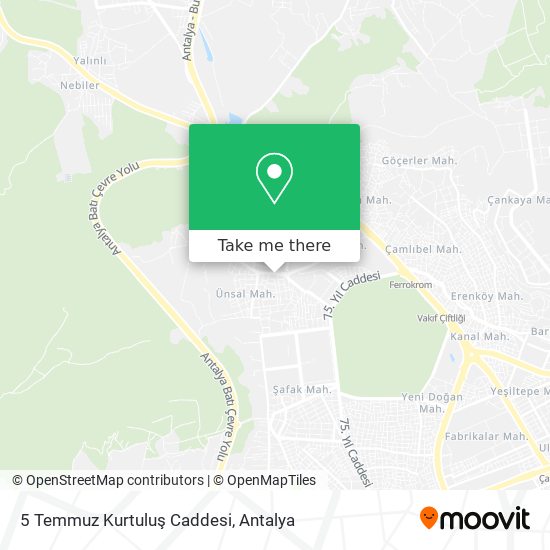 5 Temmuz Kurtuluş Caddesi map